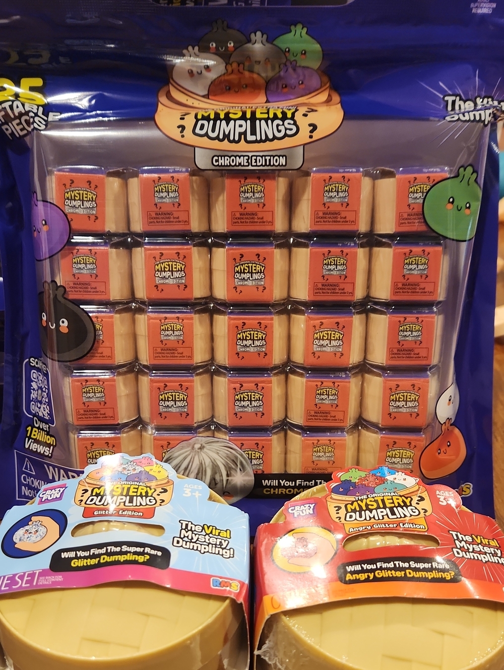 RMS Crazy Fun Chrome Edition Mystery w/ Angry and Glitter Dumpling New!!!